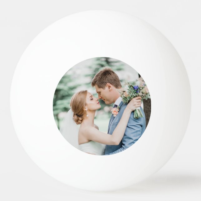 Personalised Custom Wedding Couple Photo Ping Pong Ball (Front)