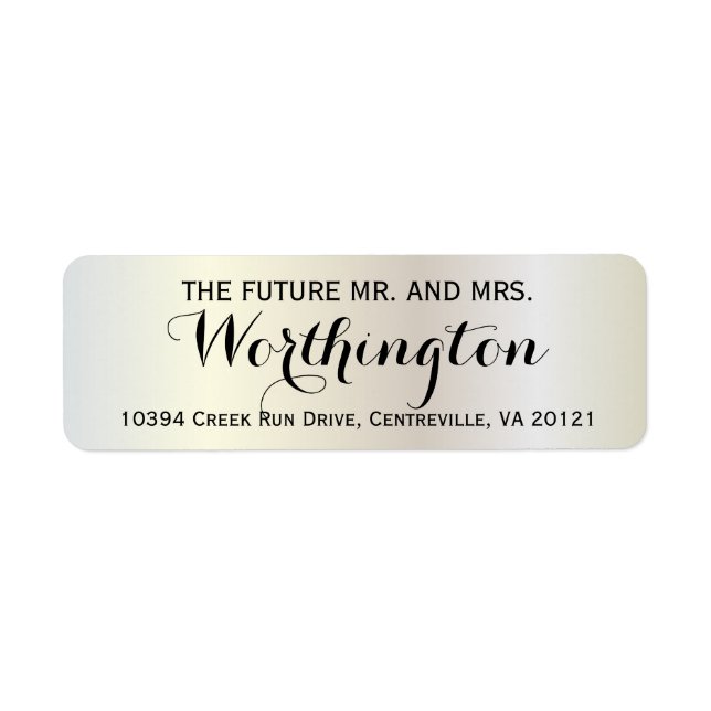 Personalised Custom Wedding Future Mr and Mrs (Front)