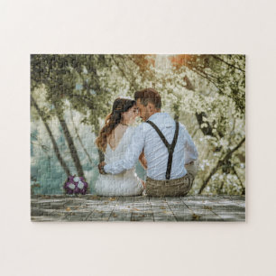 Personalised Custom Wedding Photo Gifts Jigsaw Puzzle