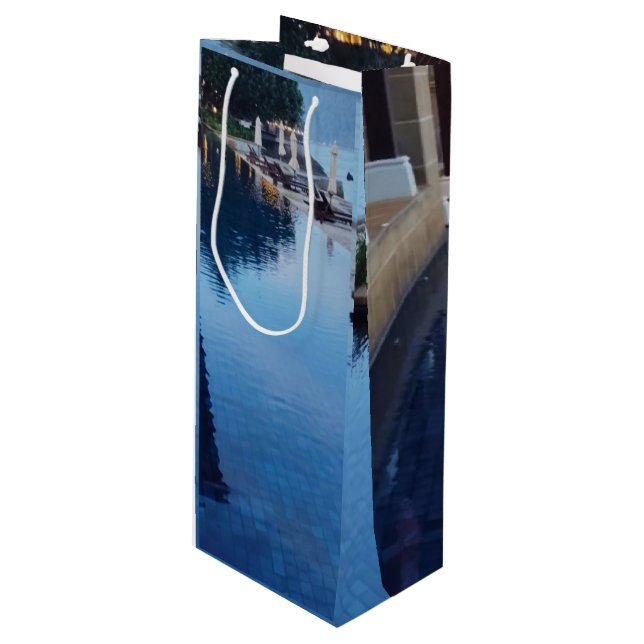 Personalised Custom Wine Gift Bag (Front Angled)