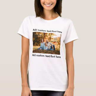 Personalised Custom with Photo & Text Design Tee