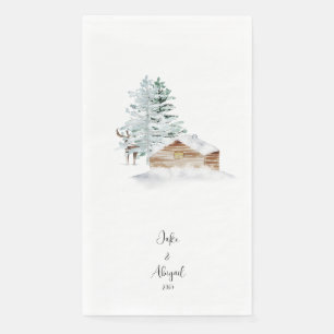 Personalised Custom Woodland Christmas  Napkin