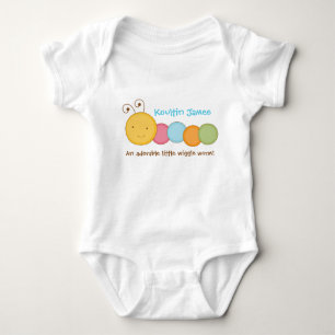 Personalised Custom Worm Baby One Sie Body Suit Bodysuit