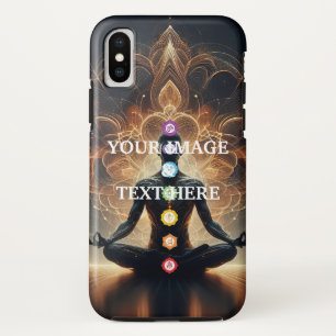 Personalised Custom Yoga Chakras Your Own Photo iPhone X Case