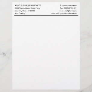 Personalised Custom Your Business Letterhead