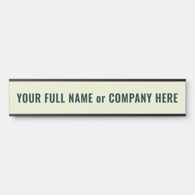 Personalised Custom Your Name Door Sign Example (Front)