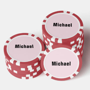 Personalised Custom Your Name Poker Chips