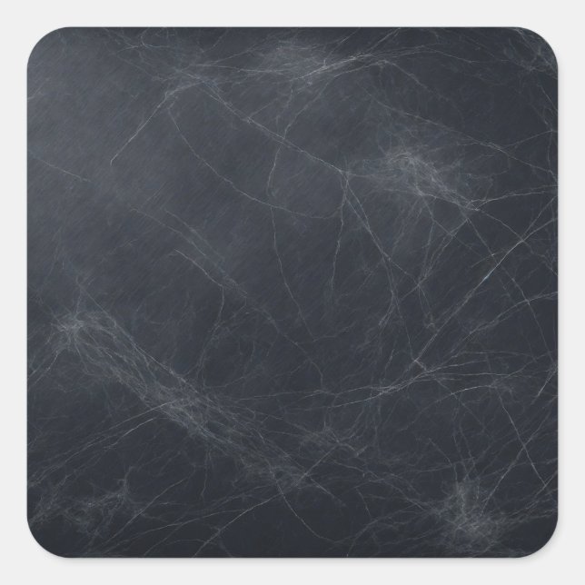 Personalised Custom Your Own Black Chalkboard Square Sticker (Front)