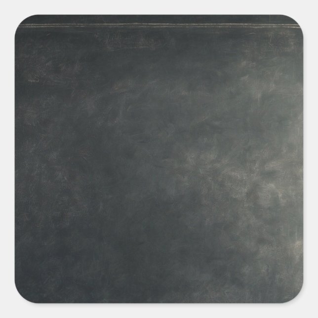 Personalised Custom Your Own Black Chalkboard Square Sticker (Front)