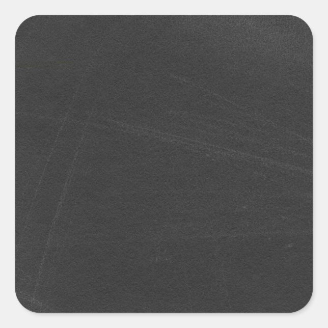Personalised Custom Your Own Black Chalkboard Square Sticker (Front)