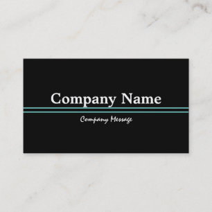 Personalised Custom Your Own Black & Green Business Card
