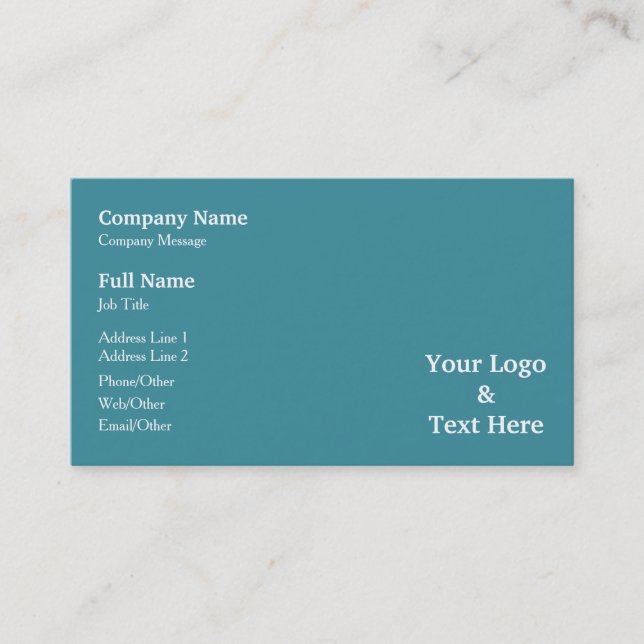 Personalised Custom Your Own Business Card (Front)