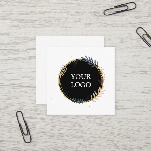 Personalised Custom Your Own Logo Square Business  Card (Front/Back In Situ)