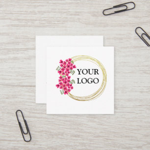 Personalised Custom Your Own Logo Square Business Card
