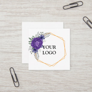 Personalised Custom Your Own Logo Square Business Card