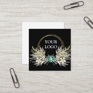 Personalised Custom Your Own Logo Square Business  Square Business Card