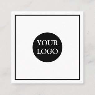 Personalised Custom Your Own Logo Square Business  Square Business Card