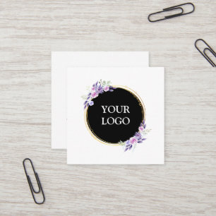 Personalised Custom Your Own Logo Square Business  Square Business Card