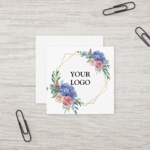 Personalised Custom Your Own Logo Square Business  Square Business Card