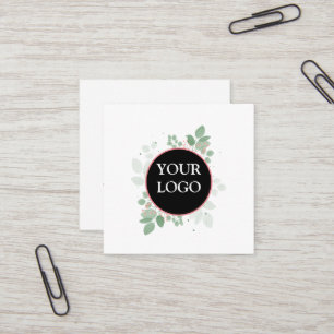 Personalised Custom Your Own Logo Square Business  Square Business Card
