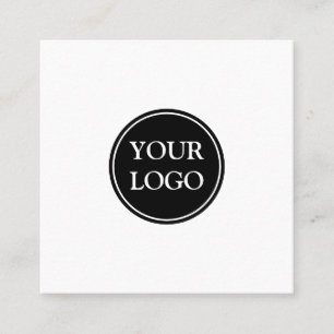 Personalised Custom Your Own Logo Square Business  Square Business Card
