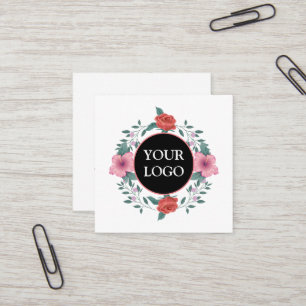 Personalised Custom Your Own Logo Square Business  Square Business Card