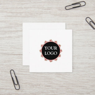 Personalised Custom Your Own Logo Square Business Square Business Card