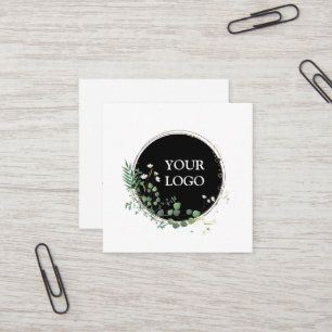 Personalised Custom Your Own Logo Square Business  Square Business Card