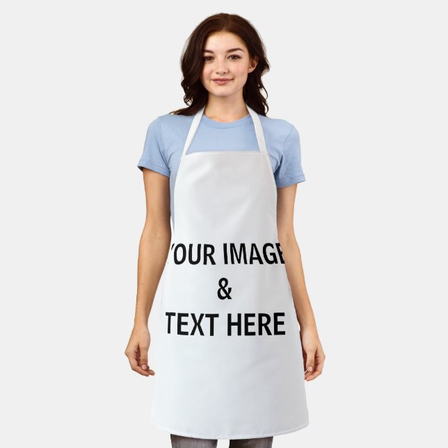 Personalised Custom Your Own Photo Apron (Worn)