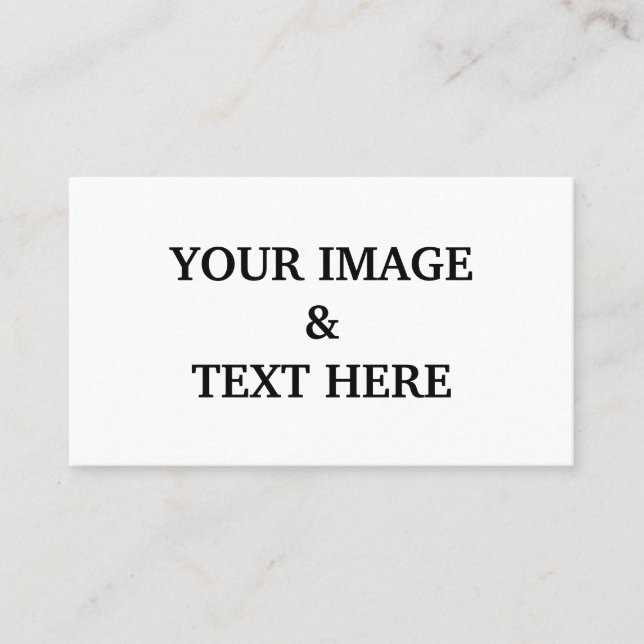 Personalised Custom Your Own Photo  Business Card (Front)