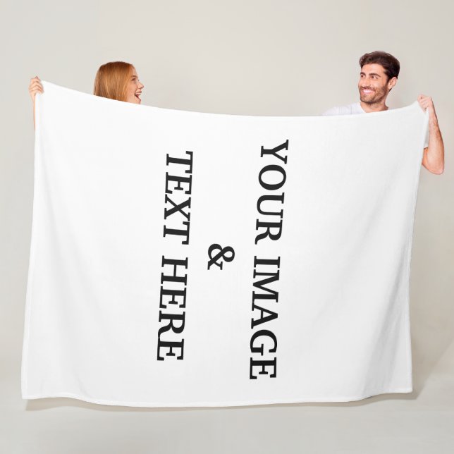 Personalised Custom Your Own Photo Fleece Blanket (In Situ)