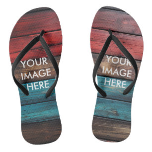 Personalised Custom Your Own Photo Flip Flops