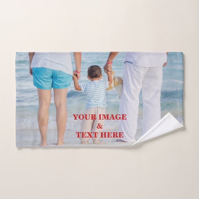 Personalised Custom Your Own Photo Hand Towel (Hand Towel)