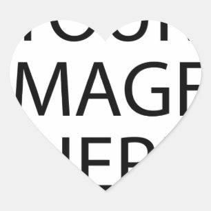 Personalised Custom Your Own Photo Heart Sticker