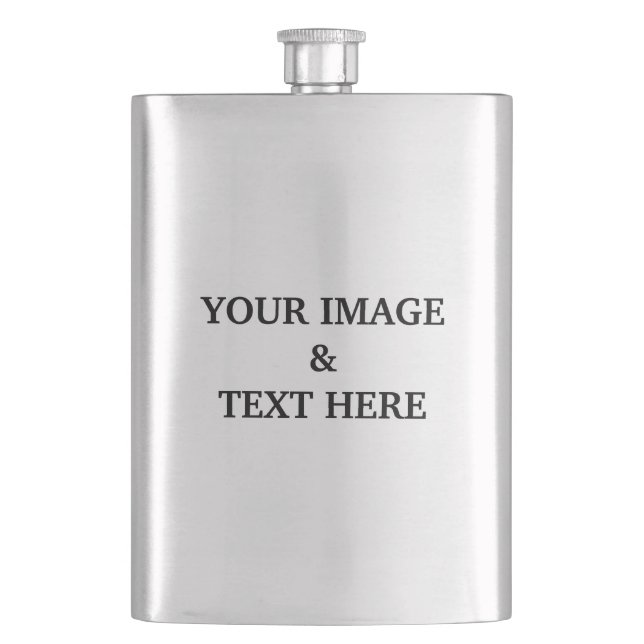 Personalised Custom Your Own Photo  Hip Flask (Front)