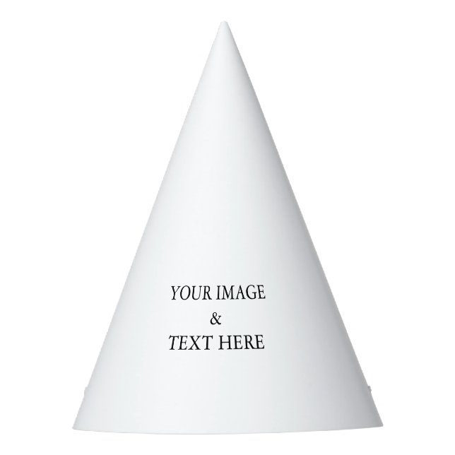 Personalised Custom Your Own Photo  Party Hat (Front)