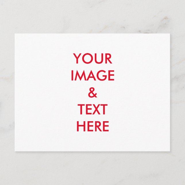 Personalised Custom Your Own Photo Postcard (Front)