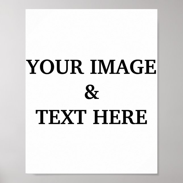 Personalised Custom Your Own Photo  Poster (Front)