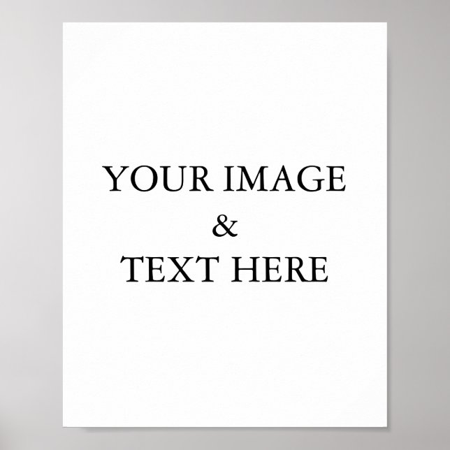 Personalised Custom Your Own Photo Poster (Front)
