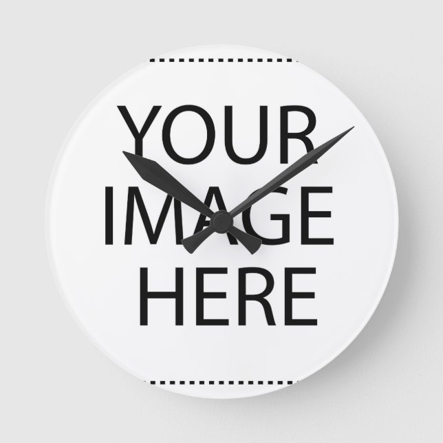 Personalised Custom Your Own Photo Round Clock (Front)