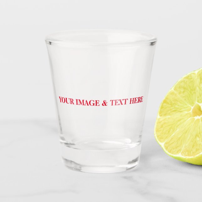 Personalised Custom Your Own Photo Shot Glass (Front)
