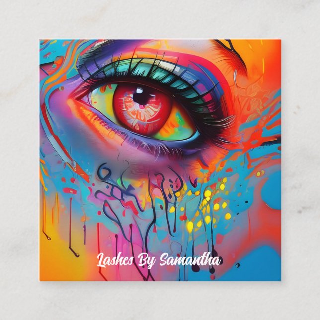 Personalised Custom Your Own Photo Square Business Card (Front)