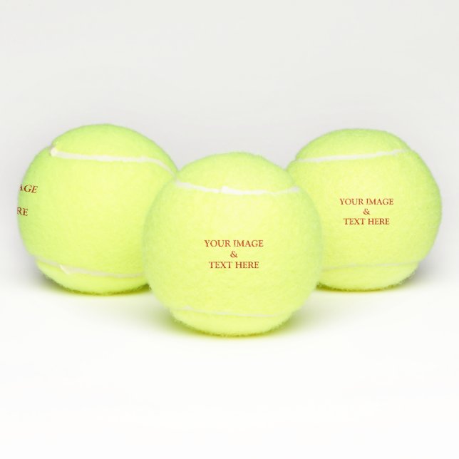 Personalised Custom Your Own Photo Tennis Balls (Multi)