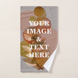 Personalised Custom Your Own Photo & Text Bath Towel Set