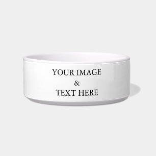 Personalised Custom Your Own Photo & Text  Bowl