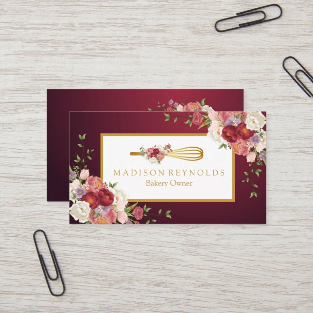 Personalised Custom Your Own Photo & Text Business Business Card (Front/Back In Situ)