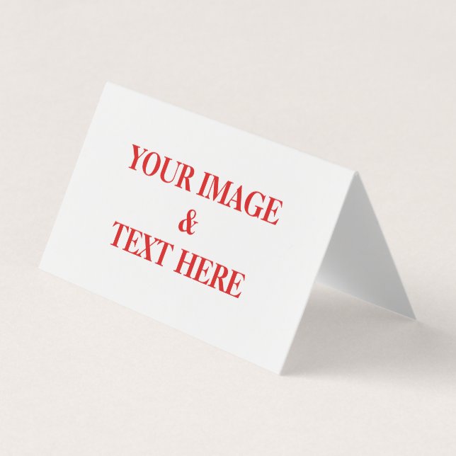 Personalised Custom Your Own Photo & Text Business Card (Front)