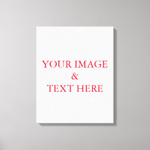 Personalised Custom Your Own Photo & Text Canvas Print