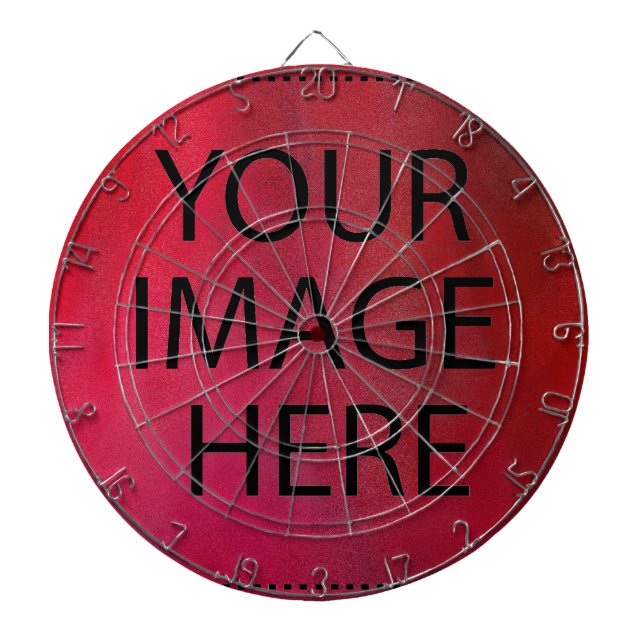 Personalised Custom Your Own Photo & Text Dartboard (Front)