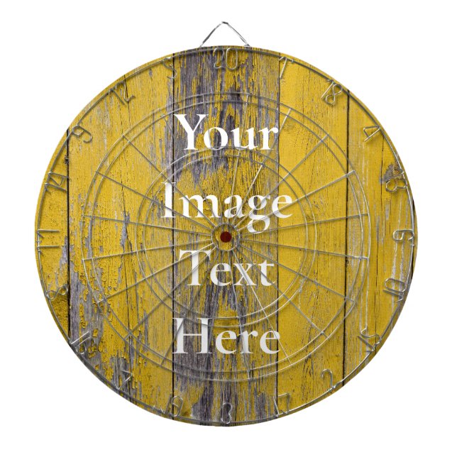 Personalised Custom Your Own Photo & Text Dartboard (Front)